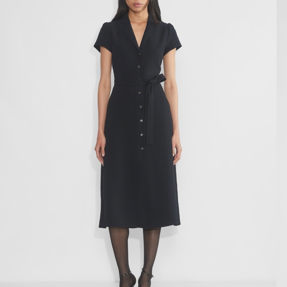 Aritzia Black Midi Dress